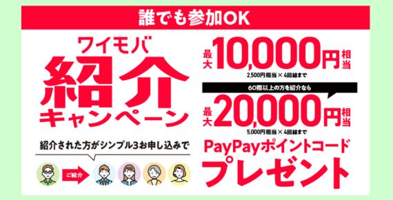 ワイモバ紹介キャンペーン画像