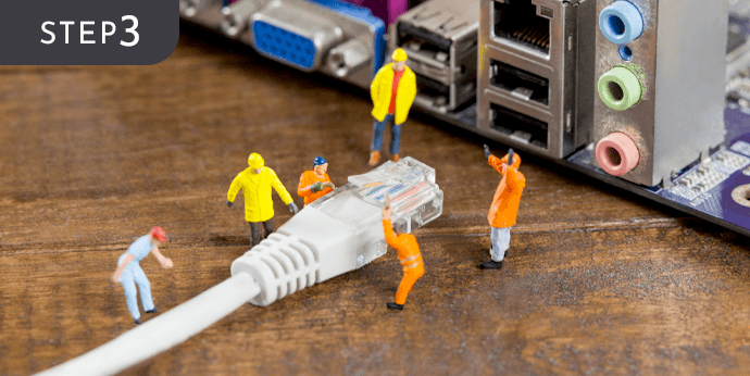 auひかり開通工事